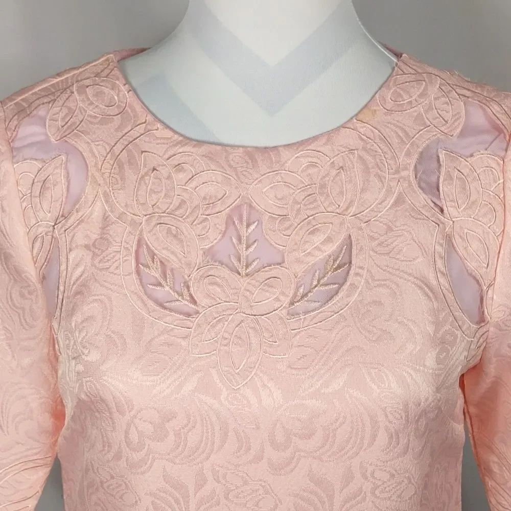NWT Metisu Pink Lace Cutout Mini Dress - Picture 2 of 10